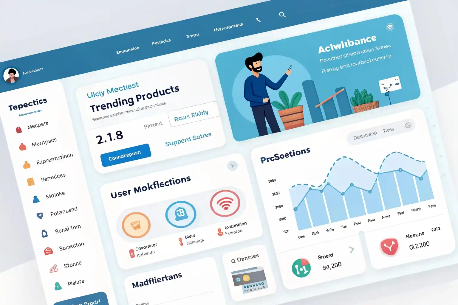 marketplace dashboard interface